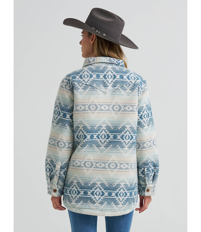 Wrangler Women's Run the Ranch Jacquard Shacket 112382779