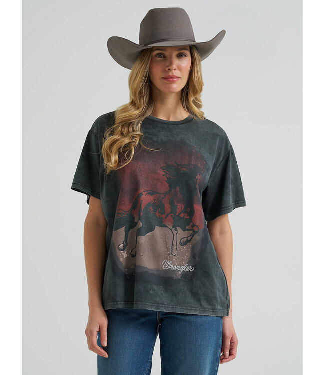 Wrangler Women's Shadow Gallop Girlfriend Graphic Tee 112384037