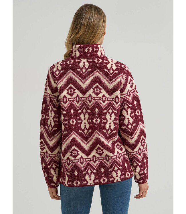 Wrangler Women's High Plains Sherpa Zip Pullover 112385382