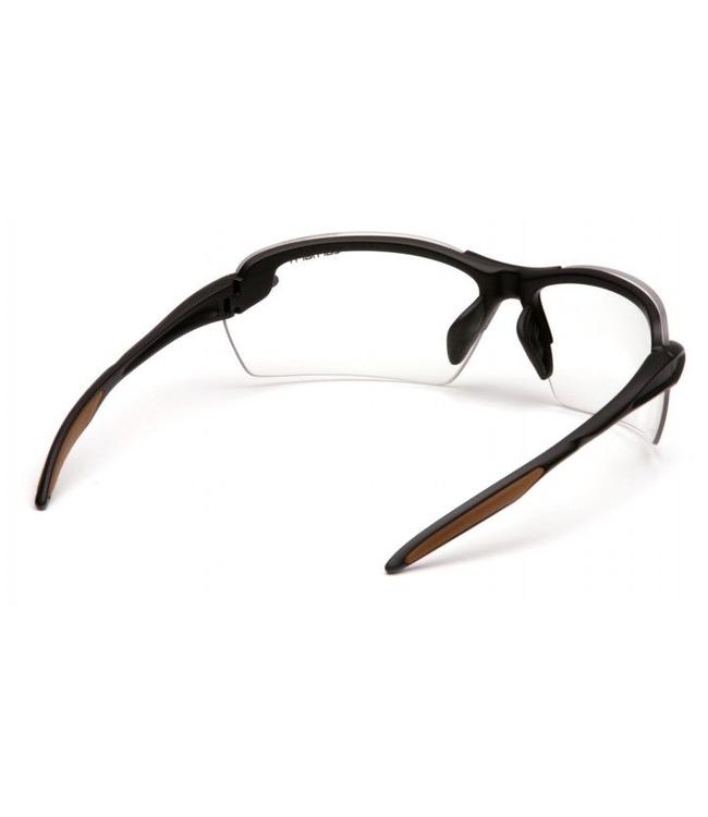 Carhartt Safety Glasses Spokane Black Frame/Clear Lens CHB310D