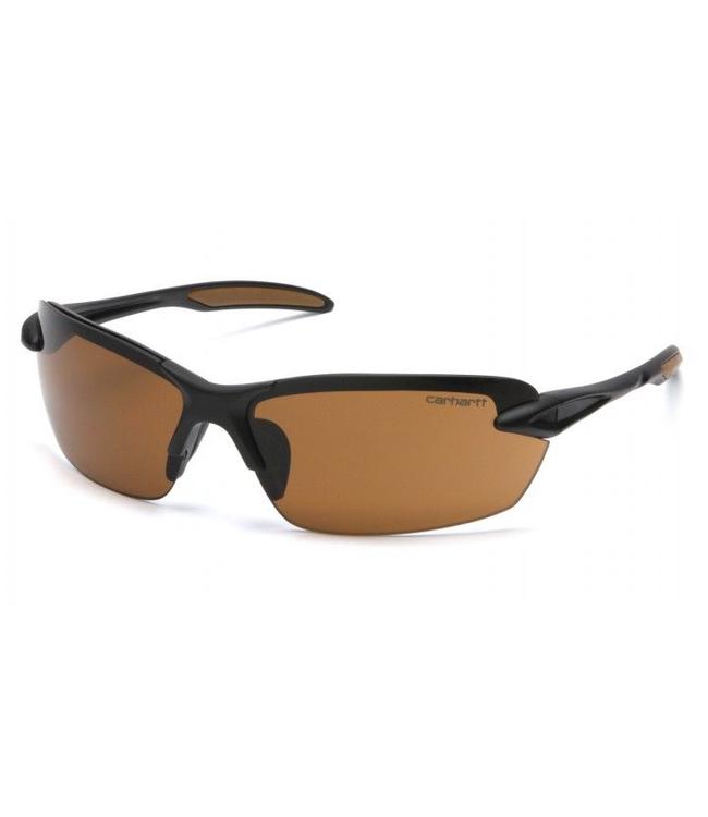 Carhartt Safety Glasses Spokane Black Frame/Sandstone Bronze Lens CHB318D