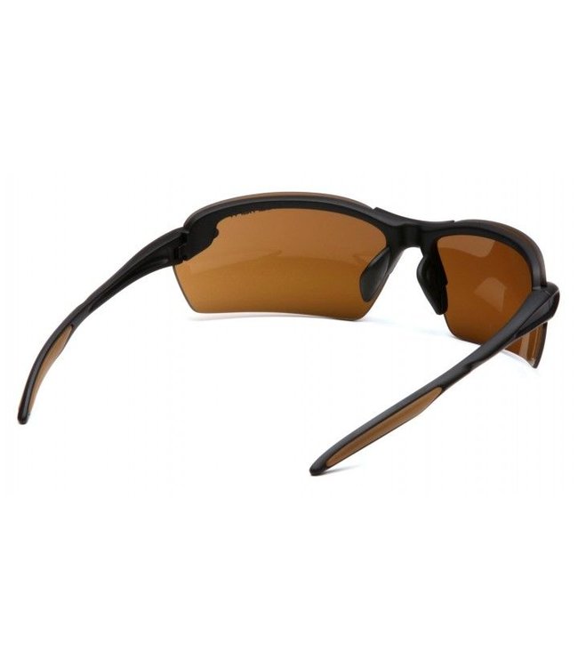 Carhartt Safety Glasses Spokane Black Frame/Sandstone Bronze Lens CHB318D