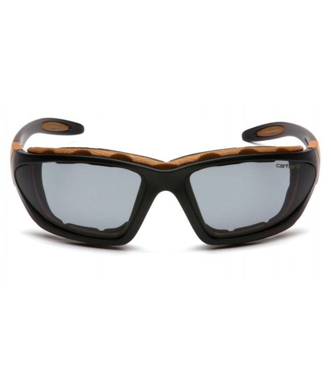 Carhartt Safety Glasses Carthage Black-Tan/Gray Anti-Fog Lens CHB420DTP