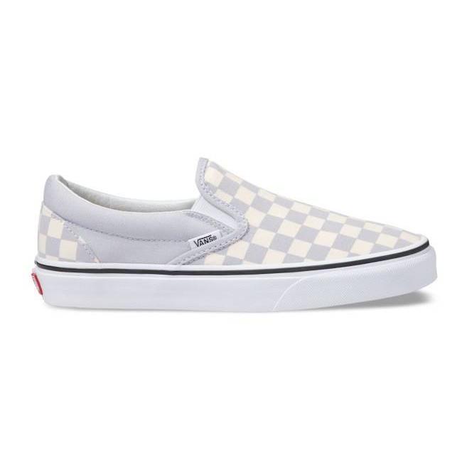 vans checkered shoes black and grey