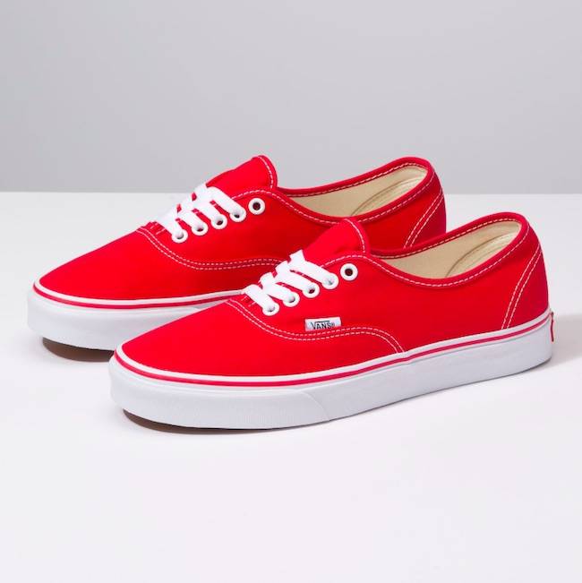 red van shoes