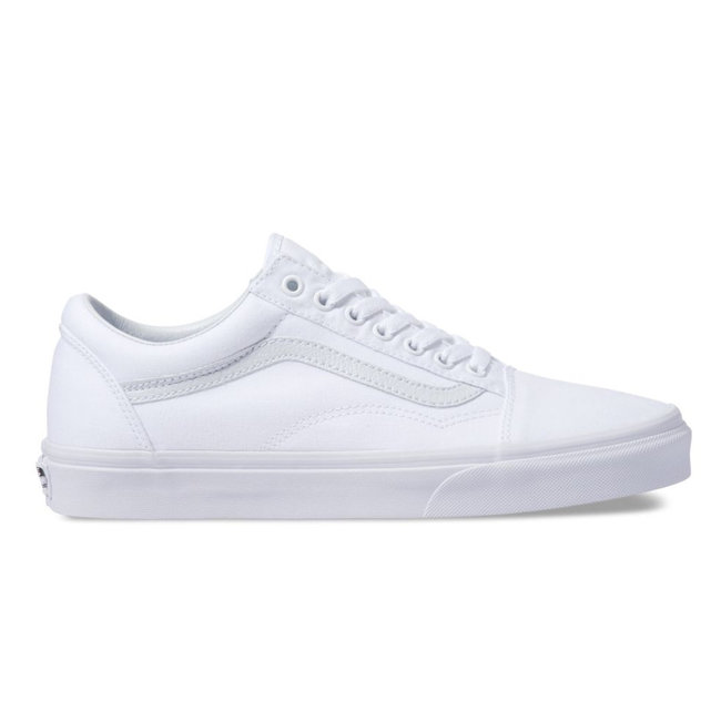 vans pure white shoes