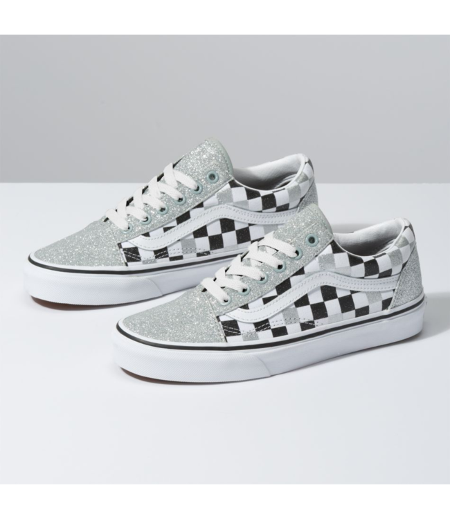 silver vans shoes