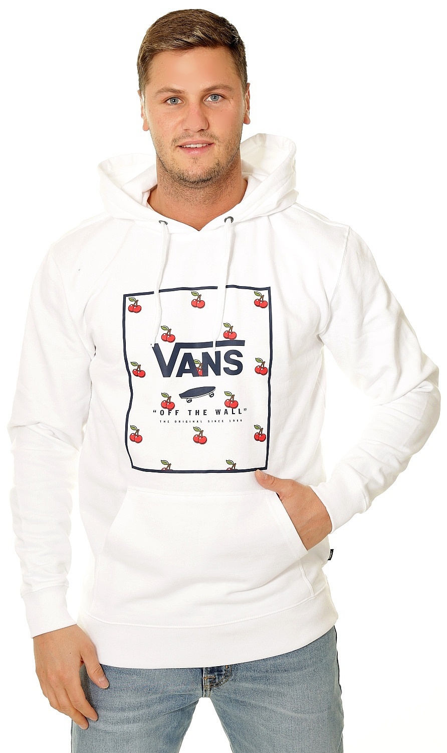 vans pullover hoodie white