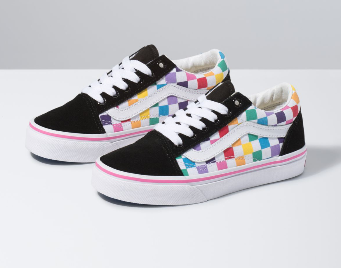 rainbow vans on sale