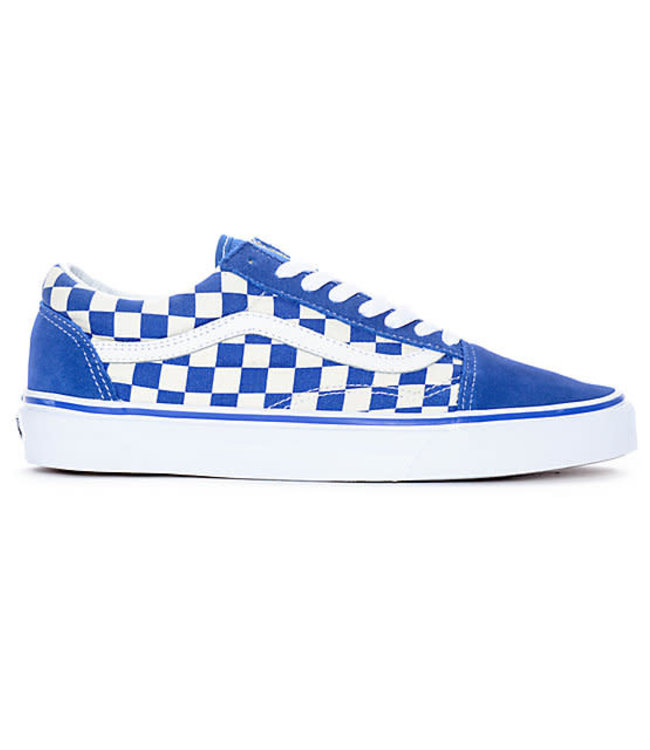 blue and white checkered old skool vans 