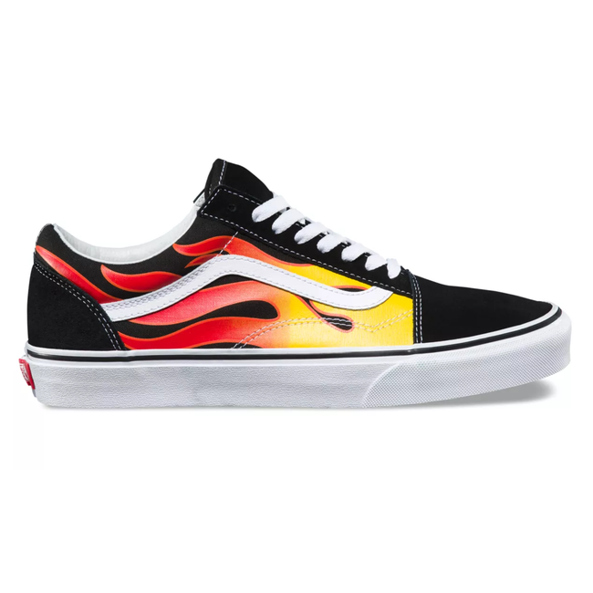 classic vans with flames