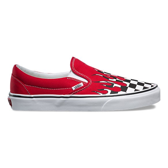 vans checkered red and black