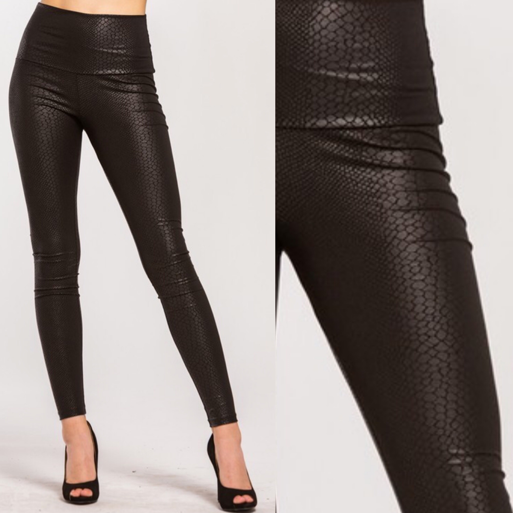 pleather leggings