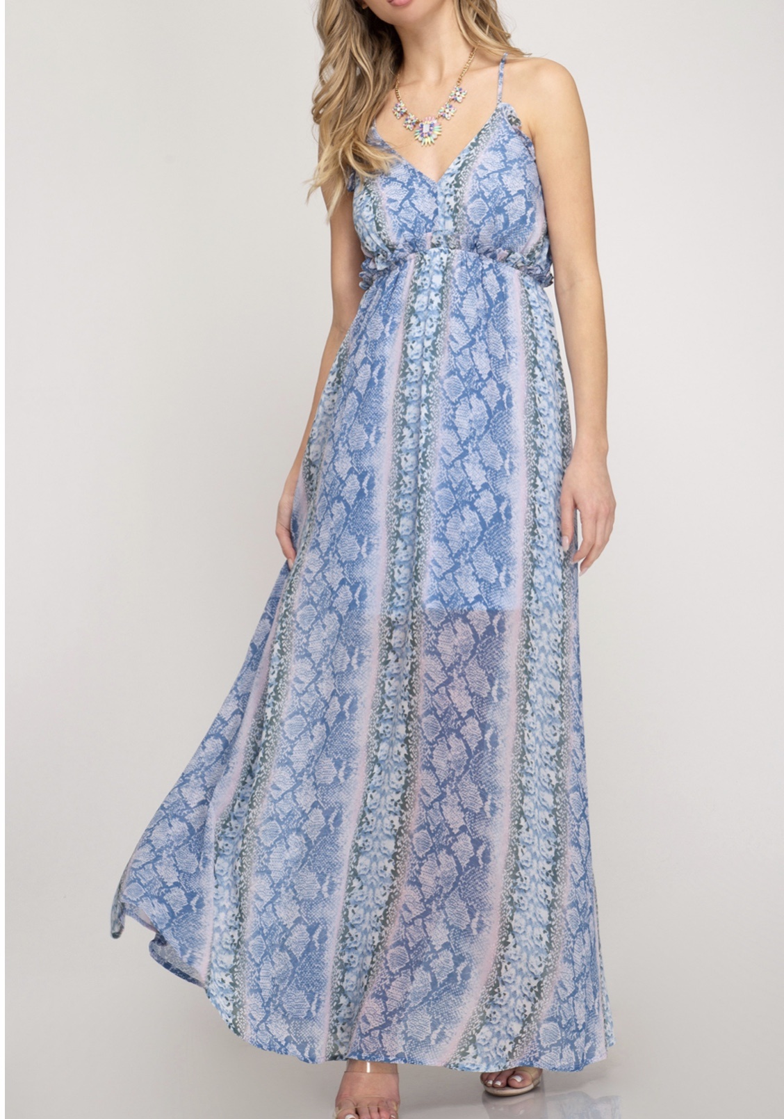 snake skin maxi