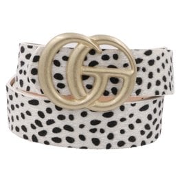 CG Faux Fur Spotted Belt