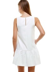TCEC Ruffle Detail Dress - White