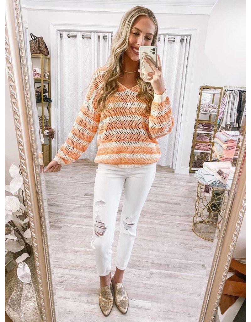 lightweight cream sweater