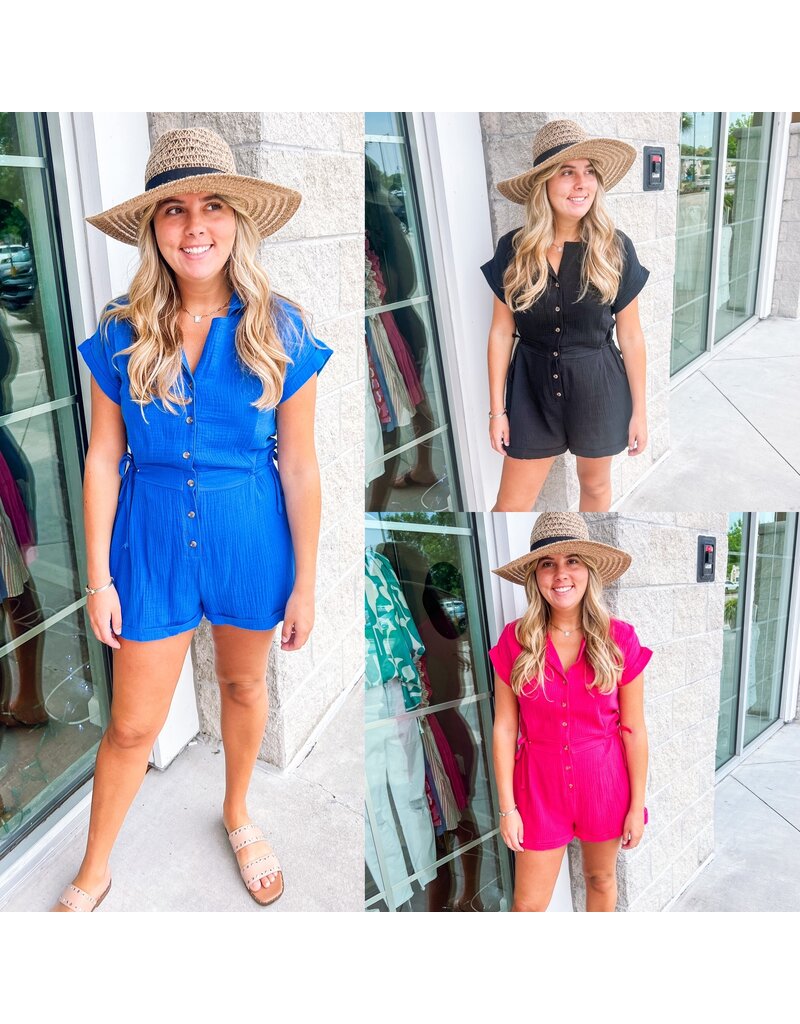 Collared Button Down Romper