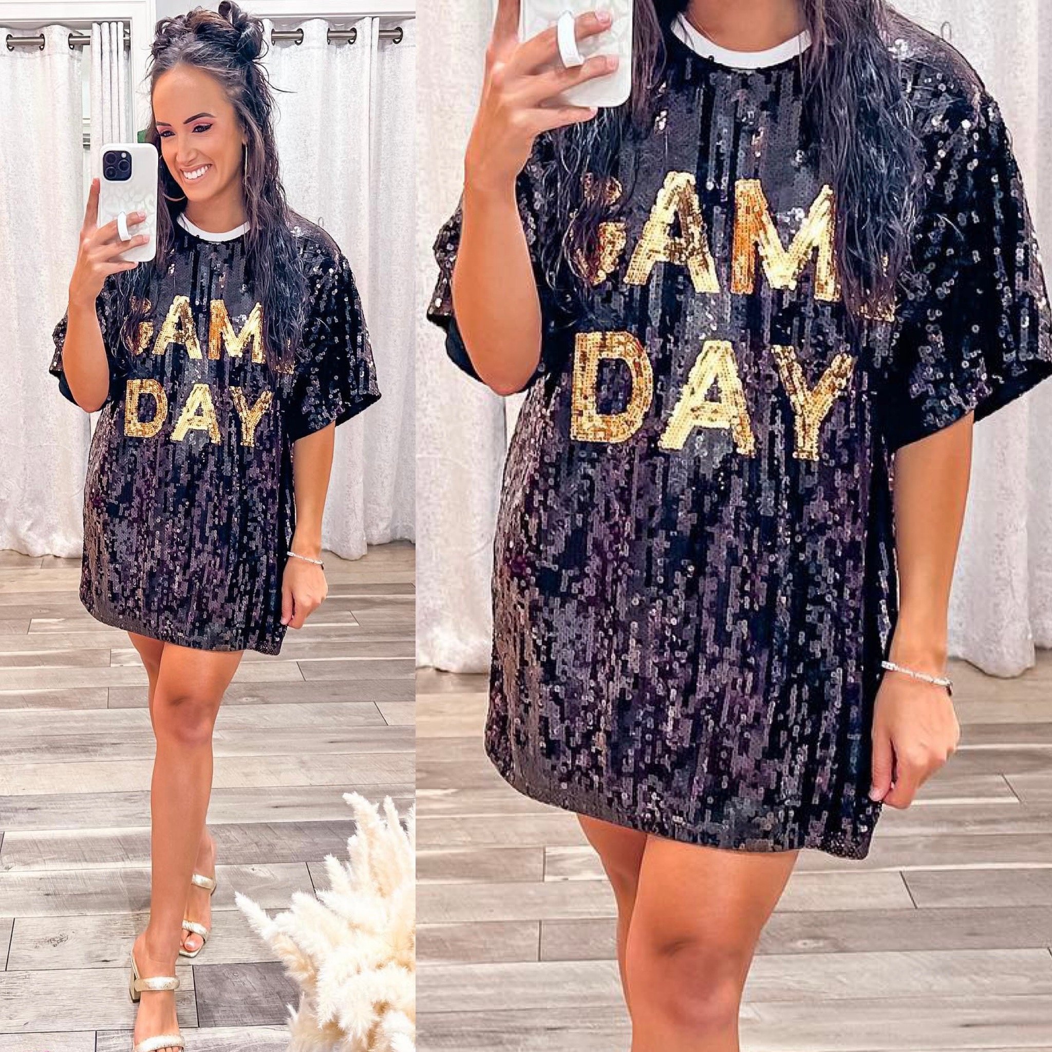 GAMEDAY SEQUIN DRESS/TUNIC/TOP