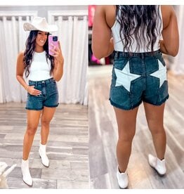 Star Pocket Denim Shorts