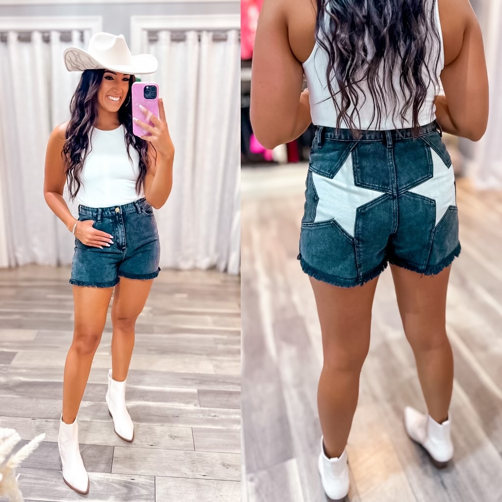 How to style a hat with denim shorts