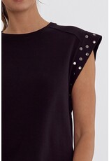 Studded Sleeves Tee