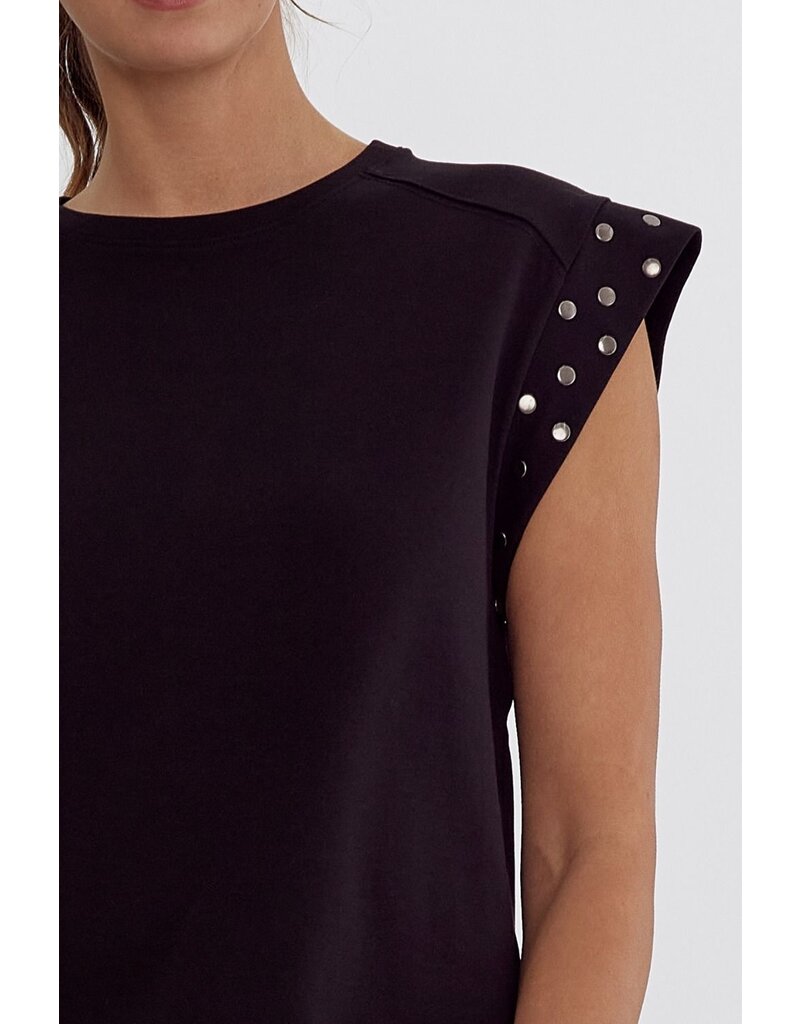 Studded Sleeves Tee