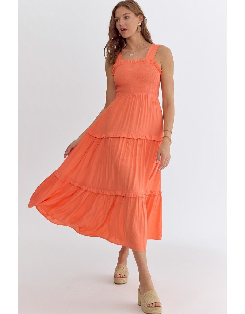 Smocked Tiered Maxi Dress