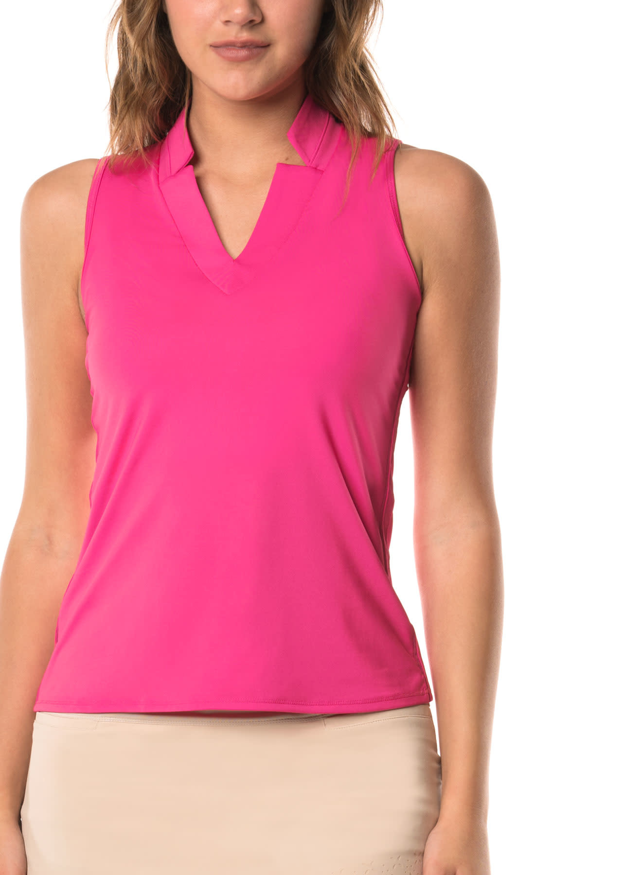 Lucky In Love Chi Chi Tank Shocking Pink - Alexandrite Active