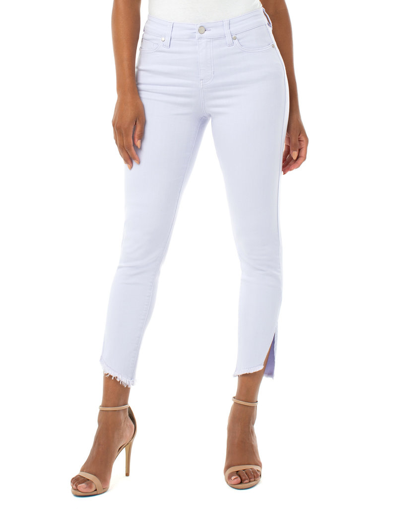 Liverpool Jeans Abby Crop Front Slit Lilac Rose Alexandrite Active Golf Wear