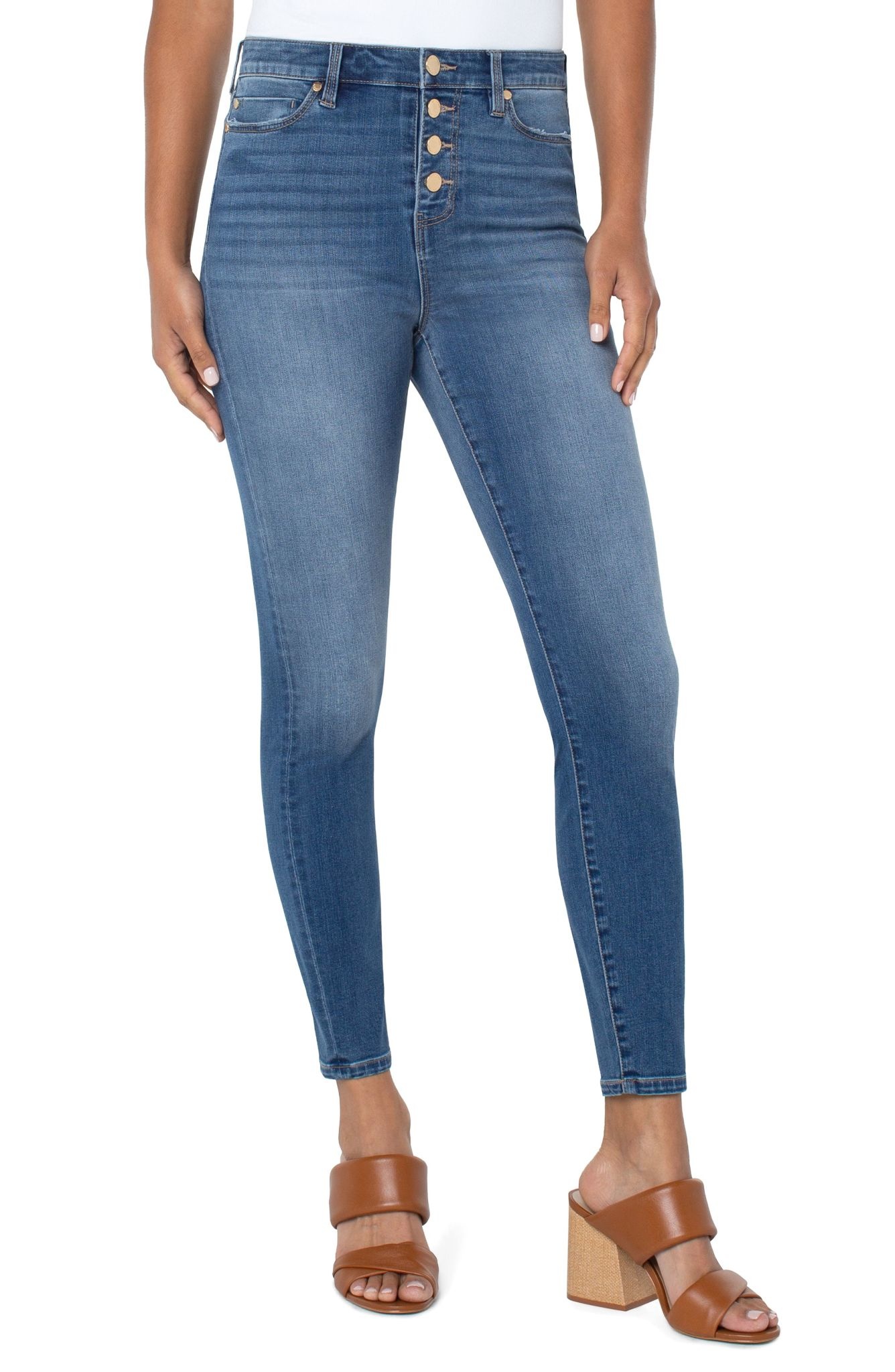 Liverpool Jeans Abby High Rise Ankle Skinny Rodeo - Alexandrite Active \u0026  Golf Wear