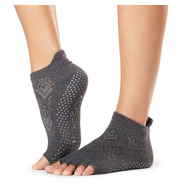 ToeSox Bellarina Half Toe Grip Socks Amethyst - Alexandrite Active