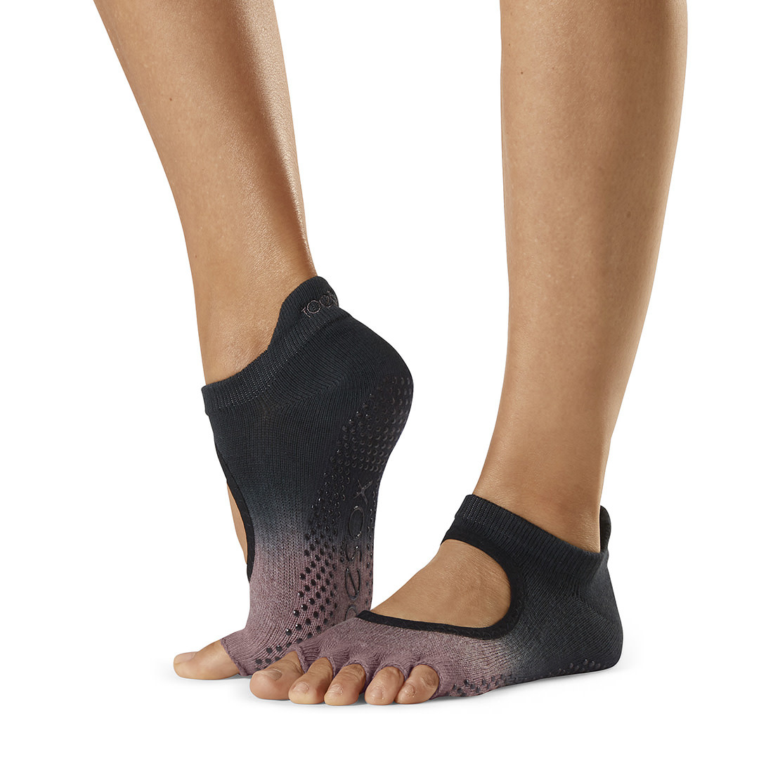 ToeSox Bellarina Half Toe Grip Socks Amethyst - Alexandrite Active