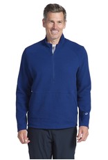 IBKul IBKul 1/4 Zipper Long Sleeve Popcorn Pullover Navy