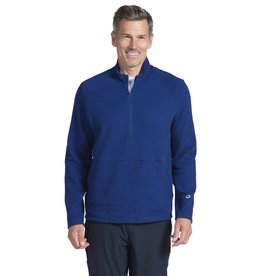 IBKul IBKul 1/4 Zipper Long Sleeve Popcorn Pullover Navy