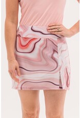 Foray Golf Foray Golf Inverted Pleat Skort Tall Pink Marble