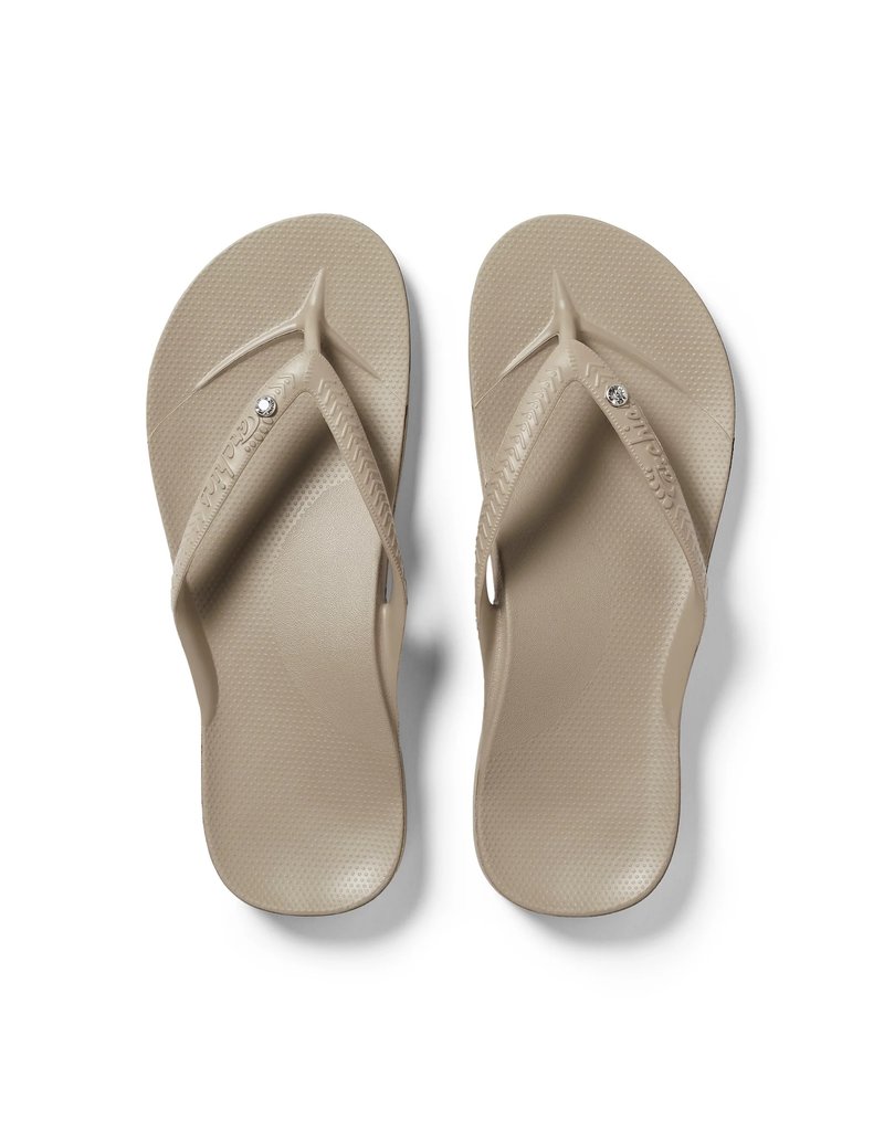 Archies  Arch Support Flip Flop Crystal Taupe - Alexandrite Active & Golf  Wear