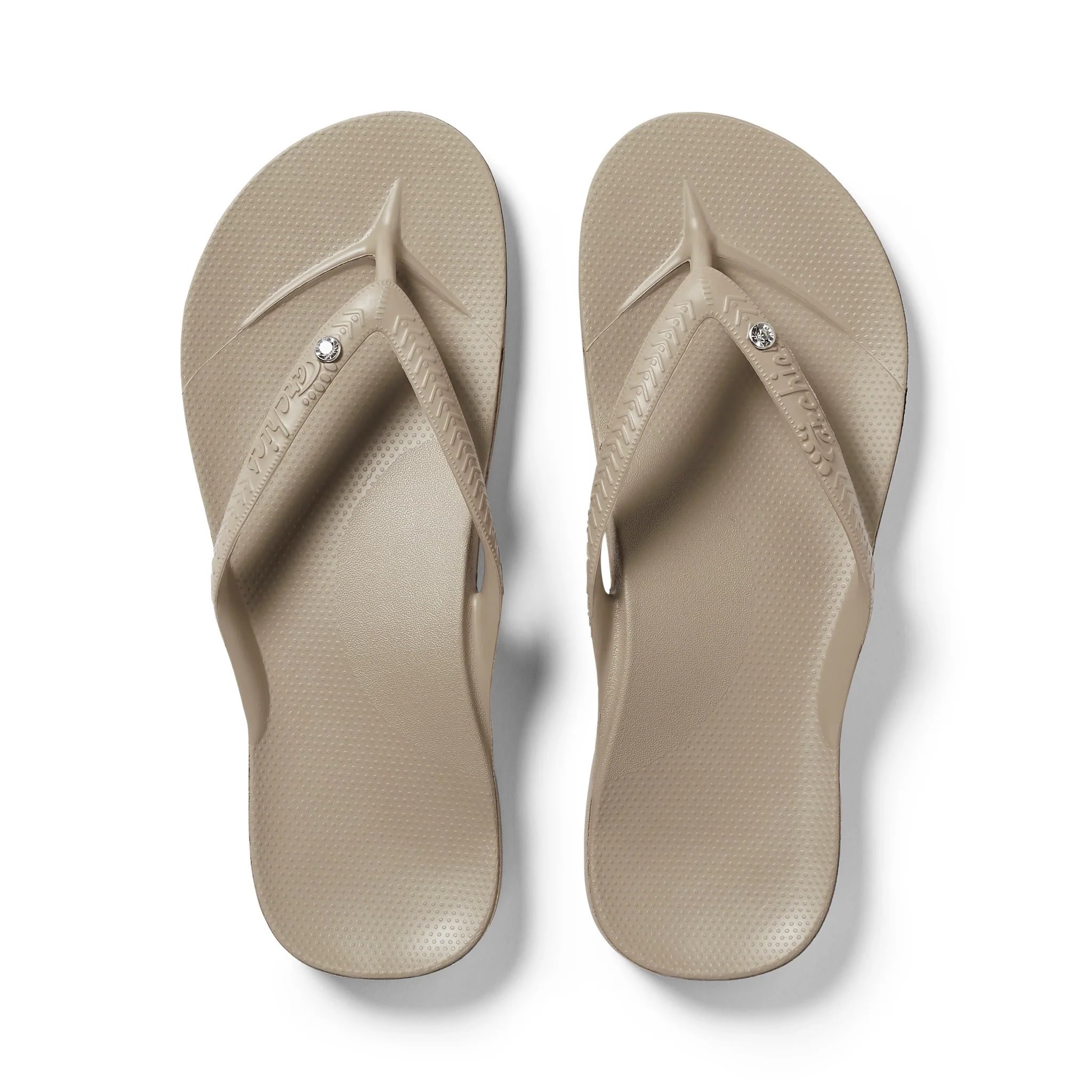 Archies | Arch Support Flip Flop Crystal Taupe