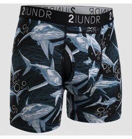 2UNDR 2UNDR Swing Shift Boxer Brief White Shark