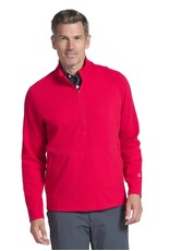 IBKul IBKul 1/4 Zipper Long Sleeve Popcorn Pullover Red