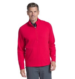 IBKul IBKul 1/4 Zipper Long Sleeve Popcorn Pullover Red