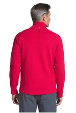 IBKul IBKul 1/4 Zipper Long Sleeve Popcorn Pullover Red