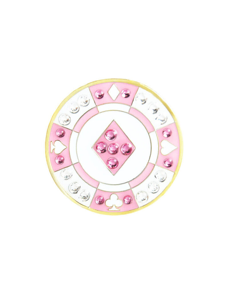Navika Navika Crystal Ball Marker Pink Diamond Poker Chip