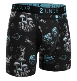 2UNDR 2UNDR Swing Shift Boxer Brief Space Golf Black