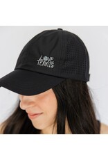 Vimhue Vimhue Love Tennis Sun Goddess Cap Black