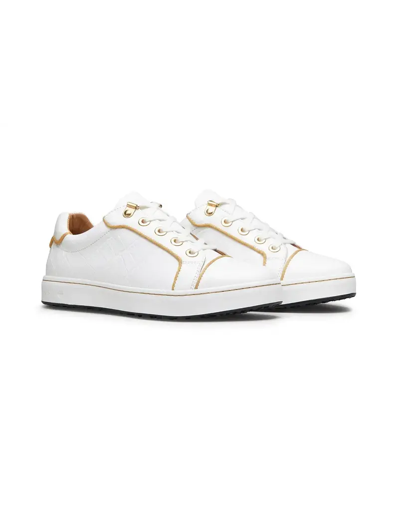 Royal Albartross Royal Albartross Buckingham Shoe White/Gold