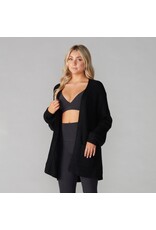 Thirty Three Threads Tavi Alpine Long Cardigan Ebony