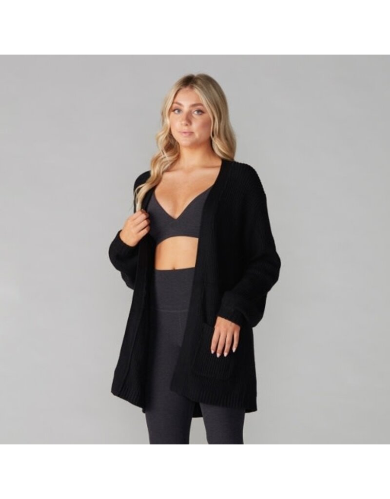 Thirty Three Threads Tavi Alpine Long Cardigan Ebony