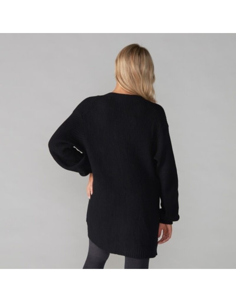 Thirty Three Threads Tavi Alpine Long Cardigan Ebony