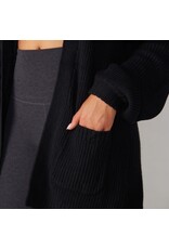 Thirty Three Threads Tavi Alpine Long Cardigan Ebony